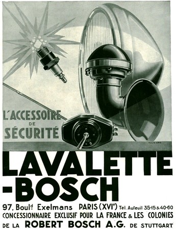 Lavalette-Bosh - publicite 1931